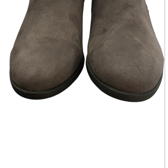 MIA Mabel ruffle Charcoal Gray Ankle Boots - Picture 8 of 10